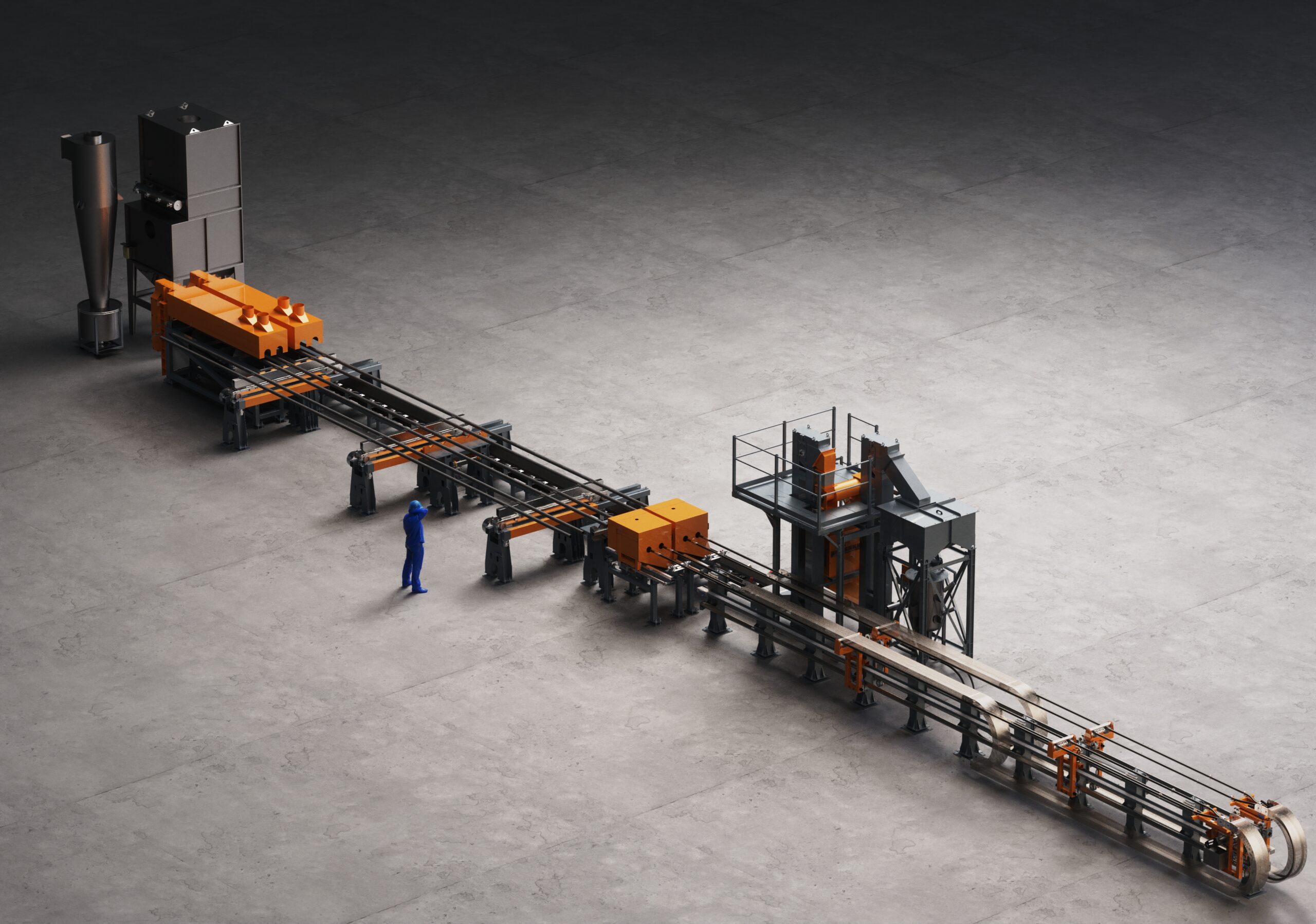 Pipe blasting machine machinery for cleaning